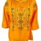 Bluza tip ie dama RIAG, marime L, galben/negru