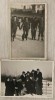 1941 Lot de 2 foto București / patine D&acirc;mbovița, Georges Dumitresco cu prietenii