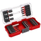 Einhell S-CASE - Set capete de insurubare si chei tubulare mixte 23 bucati