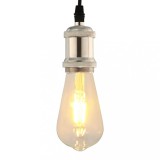 vidaXL Suporturi de lampă 2 buc Nichel satinat E27