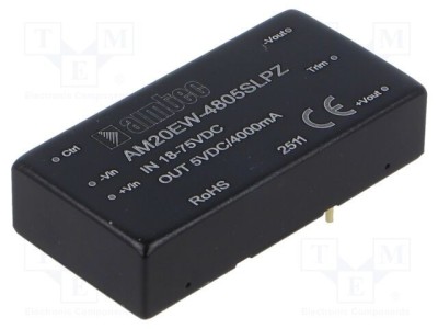 Convertor DC/DC AIMTEC 20W 18-75V la 5V 4A THT foto