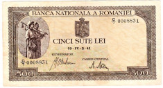 Bancnota 500 lei 2 IV 1941 aprilie filigran vertical (1) foto