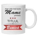 Cana alba personalizata &quot;doar cele mai bune mame&quot;, INOVATIX&reg;️. 330ml, Oem