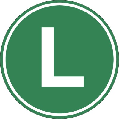 Eticheta, Autocolant Litera L, Autocolant Camion Litera L, Diamentru 22 cm foto
