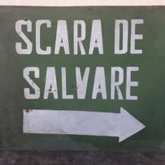 HST Tablă vopsită Scara de salvare România comunistă decor industrială