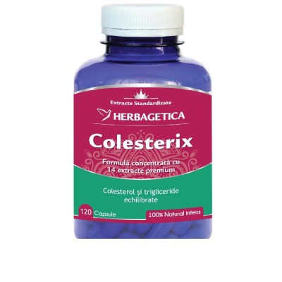 Colesterix 120 capsule Herbagetica foto
