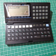 Agenda electronica vintage /calculator de birou /Cititzen ED-3800