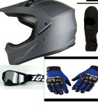Cumpara ieftin Set Echipament Moto ATV Trotineta Enduro Casca+Ochelari+Manusi+Cagula Marimi L XL XXL Material Policarbonat ABS
