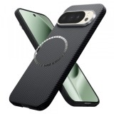 Husa MagSafe pentru Google Pixel 10 Pro XL, Techsuit, Aramid Fiber, Neagra