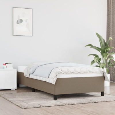 Gossi cadru de pat, gri taupe, 100 x 200 cm, material textil foto