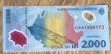 BNKRO05 Romania 2000 lei 1999 Eclipsa (prima bancnota de polymer) 008A