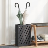 vidaXL Suport de umbrele Negru Metal Mediu Suport de umbrele
