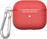 Husa AKABEILA pentru AirPods 3, poliuretan, rosu