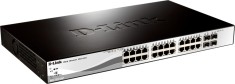 SWITCH D-LINK SMART 24 porturi Gigabit + 4 porturi Combo SFP, carcasa metalica, rackabil, &amp;quot;DGS-1210-28&amp;quot; (timbru verde 2 lei) foto