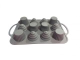 Cumpara ieftin Tava din silicon, 12 cavitati, 37 cm, CooKstyle, 132COF