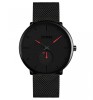 Ceas barbati Skmei Quartz Otel Bratara reglabila Analog Casual Negru Rosu
