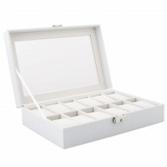 Cutie caseta eleganta depozitare cu compartimente pentru 12 ceasuri, model... foto