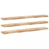 Cumpara ieftin Rafturi suspendate 3 buc. 160x20x4cm lemn masiv acacia netratat