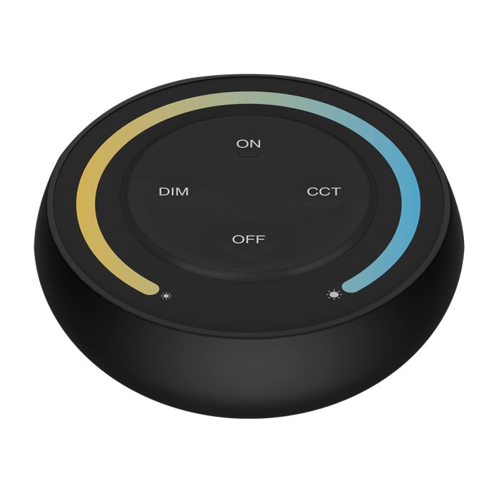 Mi-Light MiBoxer Sunrise luminozitate si control al temperaturii culorii controller telecomanda neagra DIM+CCT S1-B