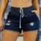 W536RR-444 Pantaloni scurti cu elastic in talie