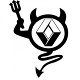 Cumpara ieftin Sticker Devil RENAULT