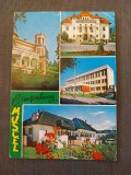 CPIB 23113 CARTE POSTALA - CAMPULUNG MUSCEL, MOZAIC, CASA PIONIERILOR, MUZEUL DE ARTA, OFICIUL P.T.T.R.CIRCULATA, 1977, STAMPILA, TIMBRU, Fotografie