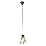 Cumpara ieftin Lustra metal sticla Tiffany 15x115 cm