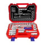 Cumpara ieftin Set tubulare cu clichet 1/2&Prime; 28 buc, cutie de transport