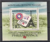 1989 - Philexfrance, colita neuzata