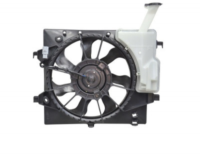 GMV radiator electroventilator Kia Picanto (TA), 2011-2017, motor 1, 0; 1.2, benzina, cu AC, 130 W; 335 mm; 2 pini, foto