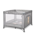 Tarc de joaca, Lorelli Play N Relax, 100 x 100 x 75 cm, deschidere laterala, geanta de transport, Grey Adventure