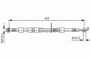 Conducta / cablu frana FORD B-MAX (JK) (2012 - 2016) BOSCH 1 987 481 701