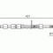 Conducta / cablu frana FORD B-MAX (JK) (2012 - 2016) BOSCH 1 987 481 701