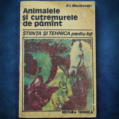 ANIMALELE SI CUTREMURELE DE PAMANT - STIINTA SI TEHNICA - P. I. MARIKOVSKI