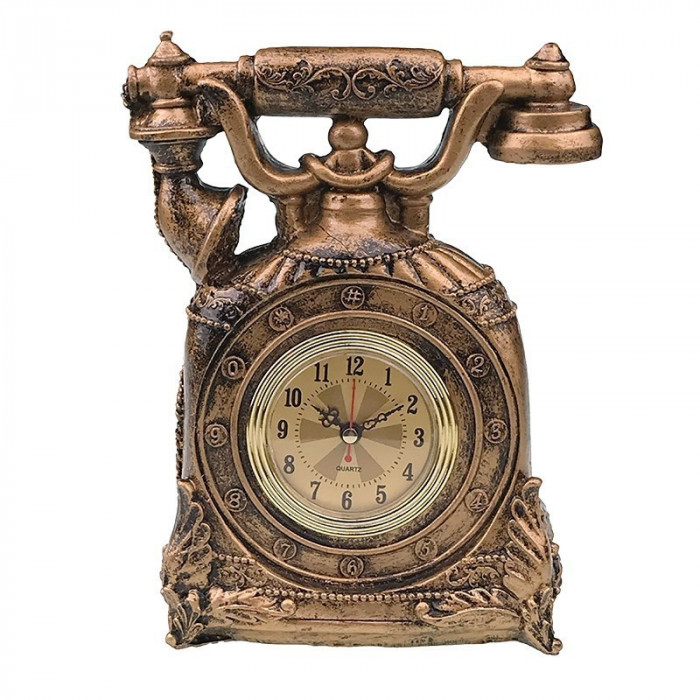 Ceas de masa in forma de Telefon, Maro, 25 cm, 1354H