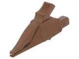Bornă crocodil maro 32A 1kVDC max. 30mm