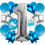 Set 14 baloane pentru aniversare 1 an StarHome GiftGalaxy, Hessa