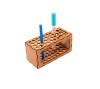 Suport Creioane Lemn Birou, Organizator Pixuri, Design Ergonomic, 15cm, Rustic/Modern, Personalizabil
