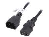 Cablu Alimentare 3m IEC C13-C14 10A Negru