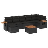 Cumpara ieftin Patio Sofa Set 8-Locuri Black
