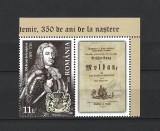 ROMANIA 2023 - DIMITRIE CANTEMIR, VINIETA, MNH - LP 2400, Nestampilat