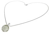 Cumpara ieftin Lantisor argint cu pandantiv mic trandafir sidef 10 MM