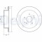 Set discuri frana Ssangyong Actyon Ii, Korando (C300), Korando (Ck), Korando Van, Tivoli, Xlv Suv, Xlv Van, punte spate, 284x10, plin, DELPHI