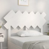 Cumpara ieftin Tăblie de pat, alb, 122,5x3x80,5 cm, lemn masiv de pin