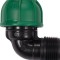 FLO Conector pentru tevi PP, 90 grade, dimensiune 25 mm x 1&amp;quot;, presiune 10 BAR