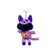 Breloc Cat Siesta, Personajul de Jucărie Iubit din Smiling Critters, Mov, 20cm