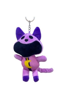 Breloc Cat Siesta, Personajul de Jucărie Iubit din Smiling Critters, Mov, 20cm foto