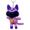Breloc Cat Siesta, Personajul de Jucărie Iubit din Smiling Critters, Mov, 20cm