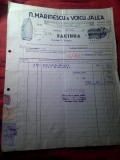 Factura cu Antet N.Marinescu &amp; Voicu Jalea Magazin Fierarie Bucuresti 1943 ,cu 3 Timbre Fiscale