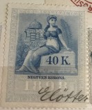 Timbre Austroungaria 1898 40 Koroane